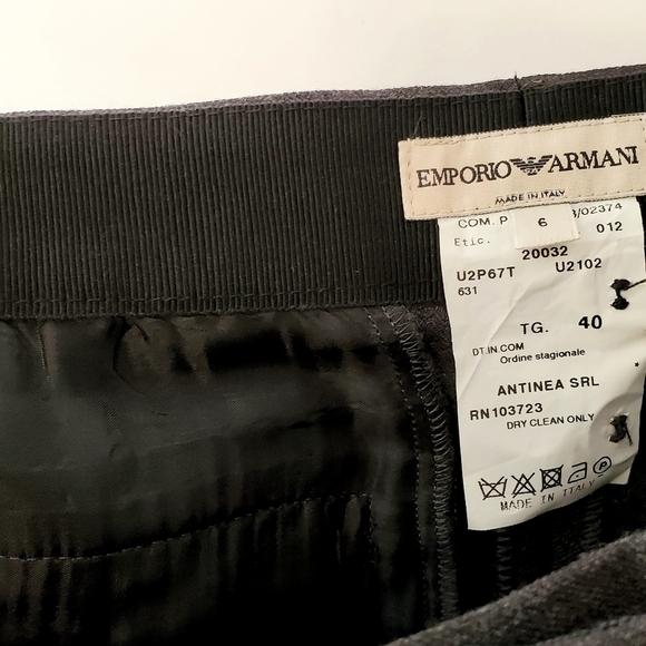 NWT Emporio Armani Antinea SRL Wool Trousers - Picture 8 of 9